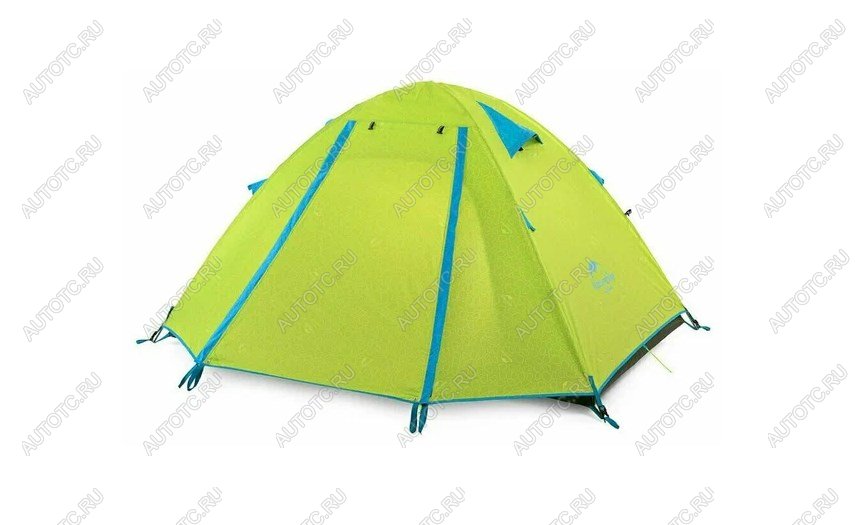 8 969 р. Палатка Naturehike P-Series 2-местная, алюминиевый каркас, салатовый Naturehike nh18z022-p-2dgr  с доставкой в г. Воронеж