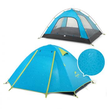 9 839 р. Палатка Naturehike P-Series 2-местная, алюминиевый каркас, голубая Naturehike nh18z022-p-2sbl  с доставкой в г. Воронеж. Увеличить фотографию 3
