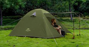 11 449 р. Палатка Naturehike P-Series 4-местная, алюминиевый каркас, зеленая Naturehike nh18z044-p-4dgr  с доставкой в г. Воронеж. Увеличить фотографию 5