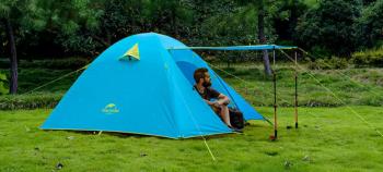11 989 р. Палатка Naturehike P-Series 4-местная, алюминиевый каркас, голубая Naturehike nh18z044-p-4sbl  с доставкой в г. Воронеж. Увеличить фотографию 16