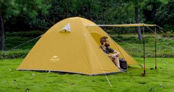 11 949 р. Палатка Naturehike P-Series 4-местная, алюминиевый каркас, желтая Naturehike nh18z044-p-4ye  с доставкой в г. Воронеж. Увеличить фотографию 6