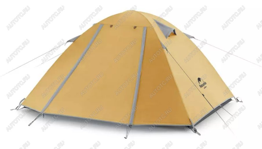 11 949 р. Палатка Naturehike P-Series 4-местная, алюминиевый каркас, желтая Naturehike nh18z044-p-4ye  с доставкой в г. Воронеж
