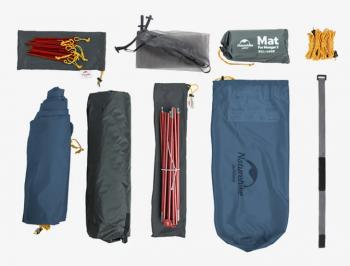 17 139 р. Палатка Naturehike Mongar 2-местная, алюминиевый каркас, сверхлегкая, синяя Naturehike nh19m002-j-dbl  с доставкой в г. Воронеж. Увеличить фотографию 5