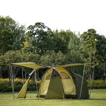 23 709 р. Палатка Naturehike Could Tourer 2-местная+ мотоцикл, алюминиевый каркас, серый Naturehike nh19zp013-g  с доставкой в г. Воронеж. Увеличить фотографию 4