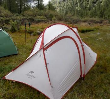 21 599 р. Палатка Naturehike Hiby Si 3-местная, алюминиевый каркас, серо-красная Naturehike nh19zp016-dg  с доставкой в г. Воронеж. Увеличить фотографию 13