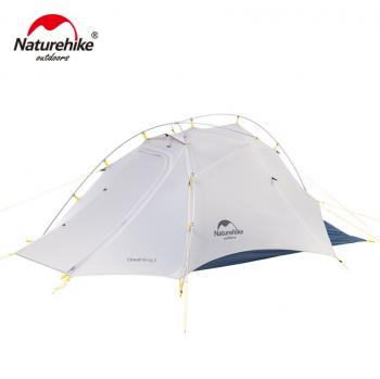 22 999 р. Палатка Naturehike Cloud Up-Wing Si 2-местная, алюминиевый каркас, серо-синяя Naturehike nh19zp083-2-2wdgrbl  с доставкой в г. Воронеж. Увеличить фотографию 1