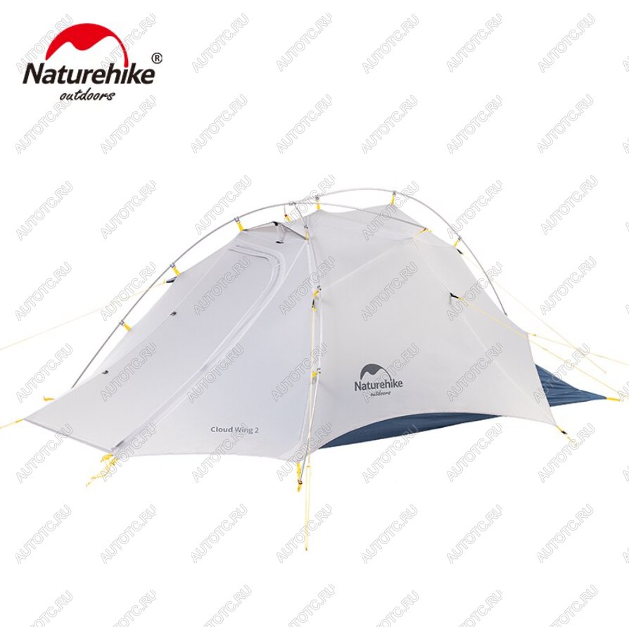 22 999 р. Палатка Naturehike Cloud Up-Wing Si 2-местная, алюминиевый каркас, серо-синяя Naturehike nh19zp083-2-2wdgrbl  с доставкой в г. Воронеж