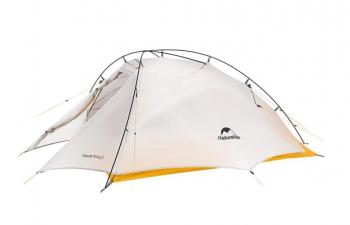 22 999 р. Палатка Naturehike Cloud Up-Wing Si 2-местная, алюминиевый каркас, серо-желтая Naturehike nh19zp083-2-2wdgrye  с доставкой в г. Воронеж. Увеличить фотографию 1