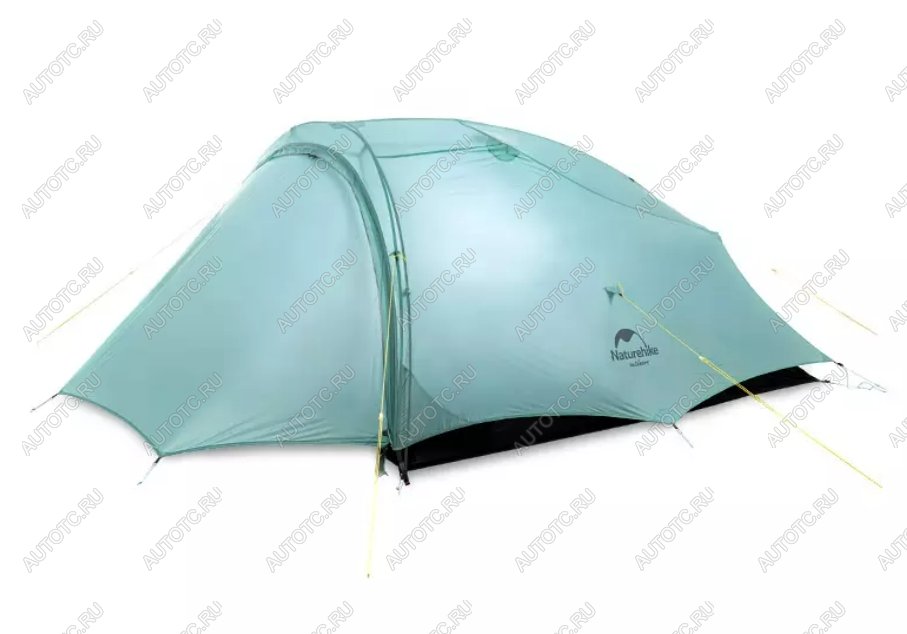 14 609 р. Палатка Naturehike Outdoor 2-местная, алюминиевый каркас, сверхлегкая, голубой Naturehike nh20zp091-2lbl  с доставкой в г. Воронеж