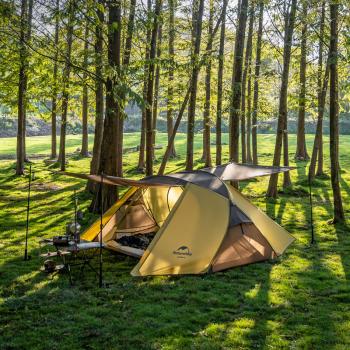 14 159 р. Палатка Naturehike Butterfly 2-местная, алюминиевый каркас, желто-коричневый Naturehike nh21yw132-yebr  с доставкой в г. Воронеж. Увеличить фотографию 6