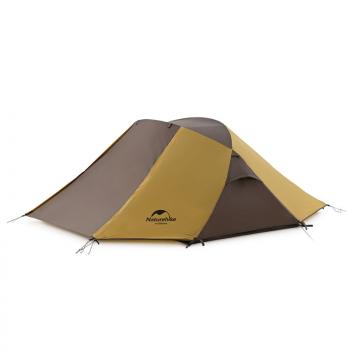 14 159 р. Палатка Naturehike Butterfly 2-местная, алюминиевый каркас, желто-коричневый Naturehike nh21yw132-yebr  с доставкой в г. Воронеж. Увеличить фотографию 1