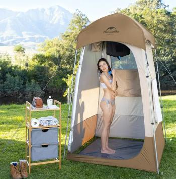 13 629 р. Палатка Naturehike душ-туалет, алюминиевый каркас, коричневый Naturehike nh21zp005-br  с доставкой в г. Воронеж. Увеличить фотографию 8