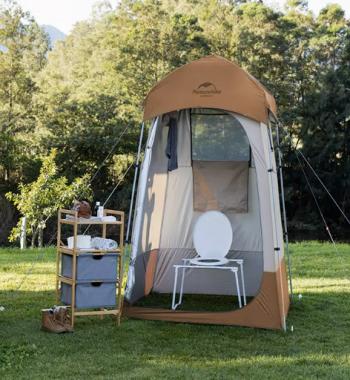 13 629 р. Палатка Naturehike душ-туалет, алюминиевый каркас, коричневый Naturehike nh21zp005-br  с доставкой в г. Воронеж. Увеличить фотографию 7