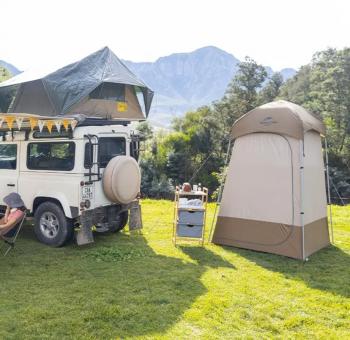 13 629 р. Палатка Naturehike душ-туалет, алюминиевый каркас, коричневый Naturehike nh21zp005-br  с доставкой в г. Воронеж. Увеличить фотографию 9