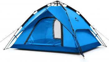8 499 р. Палатка Naturehike 3-местная, быстросборная, синяя Naturehike nh21zp008-3bl  с доставкой в г. Воронеж. Увеличить фотографию 2