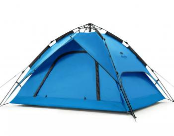 8 499 р. Палатка Naturehike 3-местная, быстросборная, синяя Naturehike nh21zp008-3bl  с доставкой в г. Воронеж. Увеличить фотографию 1