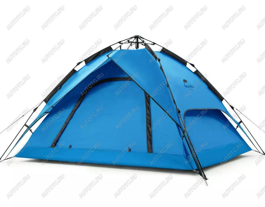 8 499 р. Палатка Naturehike 3-местная, быстросборная, синяя Naturehike nh21zp008-3bl  с доставкой в г. Воронеж