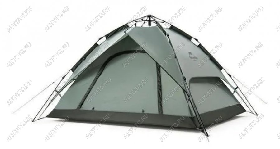8 999 р. Палатка Naturehike 3-местная, быстросборная, серо-зеленая Naturehike nh21zp008-3ggr  с доставкой в г. Воронеж