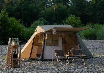 29 699 р. Палатка Naturehike Village 5.0 4-местная, алюминиевый каркас, снежная юбка, зеленая Naturehike nh21zp009-agr  с доставкой в г. Воронеж. Увеличить фотографию 3