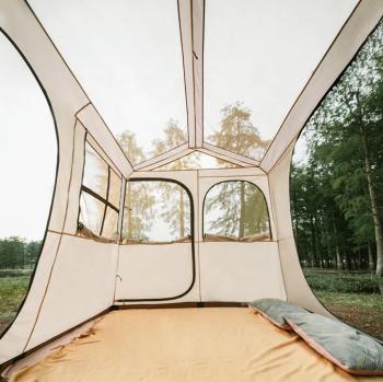 29 699 р. Палатка Naturehike Village 5.0 4-местная, алюминиевый каркас, снежная юбка, бежевая Naturehike nh21zp009-kh  с доставкой в г. Воронеж. Увеличить фотографию 17