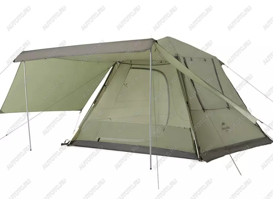 20 749 р. Палатка Naturehike Ango 3-местная, быстросборная, снежная юбка, зеленая Naturehike nh21zp010-agrskr  с доставкой в г. Воронеж
