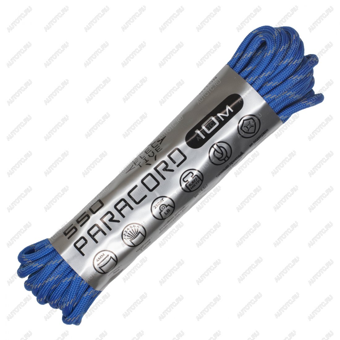 379 р. Паракорд 550 CORD nylon 10м световозвращающий (blue) CORD 550.n10.lm.bl  с доставкой в г. Воронеж