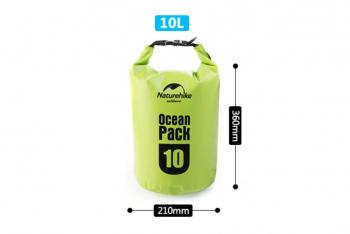 859 р. Гермомешок Naturehike Ocean Pack 10 л. (зелёный) Naturehike fs15m010-j-10gr  с доставкой в г. Воронеж. Увеличить фотографию 3