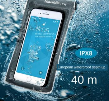 889 р. Гермочехол Naturehike плоский для телефона 11х20 см. (серый) Naturehike nh20sm003-g  с доставкой в г. Воронеж. Увеличить фотографию 4
