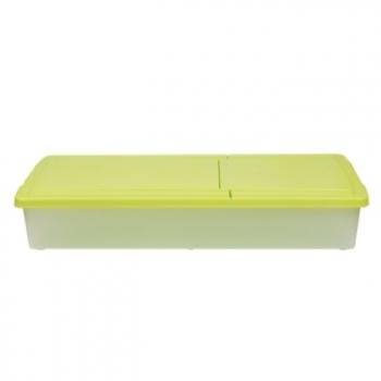 5 349 р. Короб для хранения IRIS UNDER-BED PLASTIC BOX 46л, зеленый IRIS OHYAMA ub950-gr  с доставкой в г. Воронеж. Увеличить фотографию 2