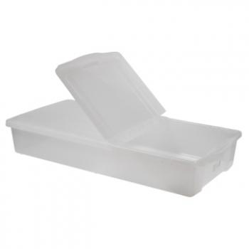 3 879 р. Короб для хранения IRIS UNDER-BED PLASTIC BOX 46л, прозрачный IRIS OHYAMA ub950cl  с доставкой в г. Воронеж. Увеличить фотографию 2