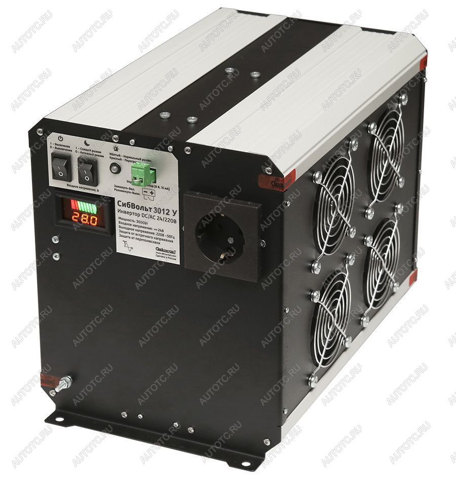 50 399 р. Инвертор (преобразователь напряжения) СибВольт 3012У DCAC, 12В220В, 3000Вт СИБКОНТАКТ св-3012у  с доставкой в г. Воронеж