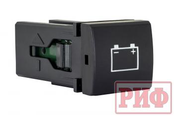 909 р. Кнопка ВКЛВЫКЛ, голубой, BATTERY TOYOTA 22x22 РИФ rif22-1-7111304  с доставкой в г. Воронеж. Увеличить фотографию 1