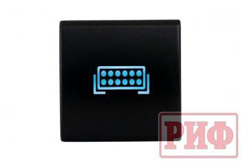899 р. Кнопка ВКЛВЫКЛ, голубой, FRONT LIGHTS TOYOTA 22x22 РИФ rif22-1-7111904  с доставкой в г. Воронеж. Увеличить фотографию 3