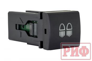 899 р. Кнопка ВКЛВЫКЛ, голубой, REAR LIGHTS TOYOTA 22x22 РИФ rif22-1-7112004  с доставкой в г. Воронеж. Увеличить фотографию 1