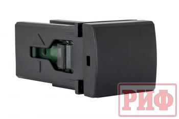 909 р. Кнопка ВКЛВЫКЛ, голубой, TOYOTA 22x22 (под гравировку) РИФ rif22-1-7112104  с доставкой в г. Воронеж. Увеличить фотографию 1