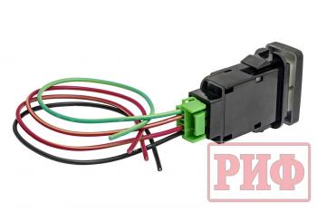 789 р. Кнопка ВКЛВЫКЛ, белый, REAR DIFF LOCK TOYOTA 40x20 горизонтальная РИФ rif22-1-1109614  с доставкой в г. Воронеж. Увеличить фотографию 3