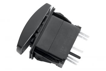 529 р. Переключатель ВКЛВЫКЛ, белый, ДВОЙНОЙ LED СВЕТ РИФ rif22-1-1101800  с доставкой в г. Воронеж. Увеличить фотографию 2