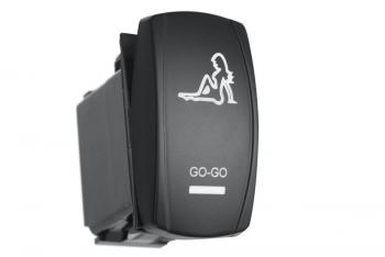 589 р. Переключатель ВКЛВЫКЛ, белый, GO-GO РИФ rif22-1-1102700  с доставкой в г. Воронеж. Увеличить фотографию 1