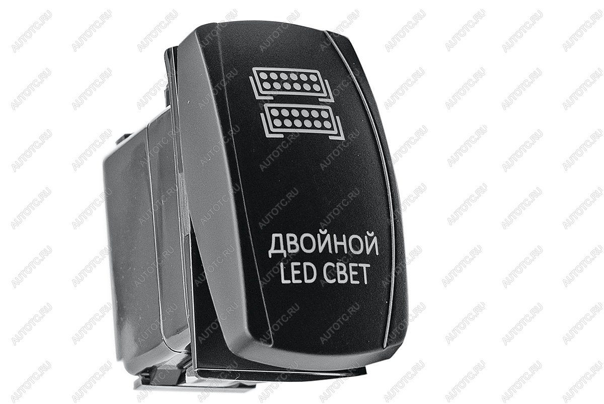 609 р. Переключатель ВКЛВЫКЛ, красный, ДВОЙНОЙ LED СВЕТ РИФ rif22-1-2101800  с доставкой в г. Воронеж