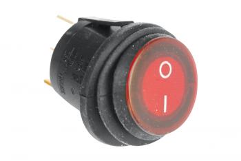 119 р. Переключатель ВКЛВЫКЛ, красный, круглый РИФ rif22-1-2106100  с доставкой в г. Воронеж. Увеличить фотографию 3