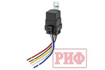 769 р. Реле влагозащищенное с колодкой 12В 40А SPDT РИФ rif22-2-1000100  с доставкой в г. Воронеж. Увеличить фотографию 1