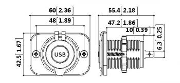 969 р. Розетка USB 3,1А c монтажной панелью РИФ rif22-4-1008800  с доставкой в г. Воронеж. Увеличить фотографию 4