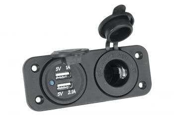 1 249 р. Розетка комбинированная с USB 3,1А на монтажной панели РИФ rif22-4-1009100  с доставкой в г. Воронеж. Увеличить фотографию 3