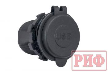 1 949 р. Розетка USB 2.4А, QC 3.0 34x37х54 РИФ rif22-4-1014100  с доставкой в г. Воронеж. Увеличить фотографию 2