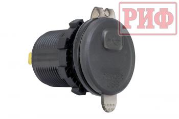 269 р. Розетка USB QC 3.0 с вольтметром, 34x37х54 РИФ rif22-4-1014200  с доставкой в г. Воронеж. Увеличить фотографию 2