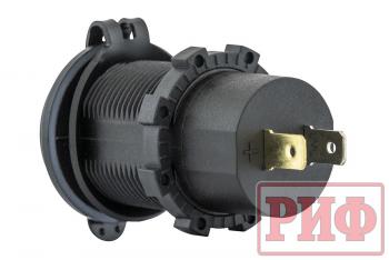 2 549 р. Розетка USB QC 3.0, QC 4.0, синяя подсветка РИФ rif22-4-41470  с доставкой в г. Воронеж. Увеличить фотографию 4