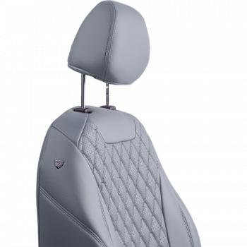 18 349 р. Комплект чехлов для сидений (РЗСиС 60 40 2Г Орегон) БАЙРОН Lord Autofashion   Chevrolet Niva  2123 (2009-2020) рестайлинг (серый, вставка серая, строчка темно-серая)  с доставкой в г. Воронеж. Увеличить фотографию 2