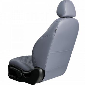18 349 р. Комплект чехлов для сидений (РЗСиС 60 40 2Г Орегон) БАЙРОН Lord Autofashion   Chevrolet Niva  2123 (2009-2020) рестайлинг (серый, вставка серая, строчка темно-серая)  с доставкой в г. Воронеж. Увеличить фотографию 3