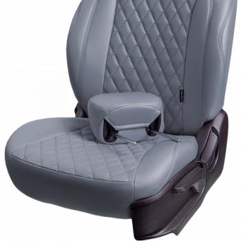 18 349 р. Комплект чехлов для сидений (РЗСиС 60 40 2Г Орегон) БАЙРОН Lord Autofashion   Chevrolet Niva  2123 (2009-2020) рестайлинг (серый, вставка серая, строчка темно-серая)  с доставкой в г. Воронеж. Увеличить фотографию 8