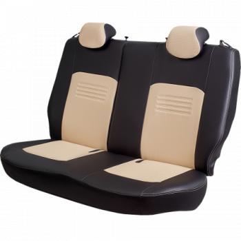 6 799 р. Комплект чехлов для сидений (РЗС 60/40 3Г Илана+Орегон) ТУРИН СТ Lord Autofashion Geely Coolray SX11 дорестайлинг (2018-2023) (черный, вставка бежевая, строчка бежевая)  с доставкой в г. Воронеж. Увеличить фотографию 3